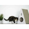 Park & Bench Unique Design Cat Scratcher, Cardboard - Key Largo, White PB-KL2